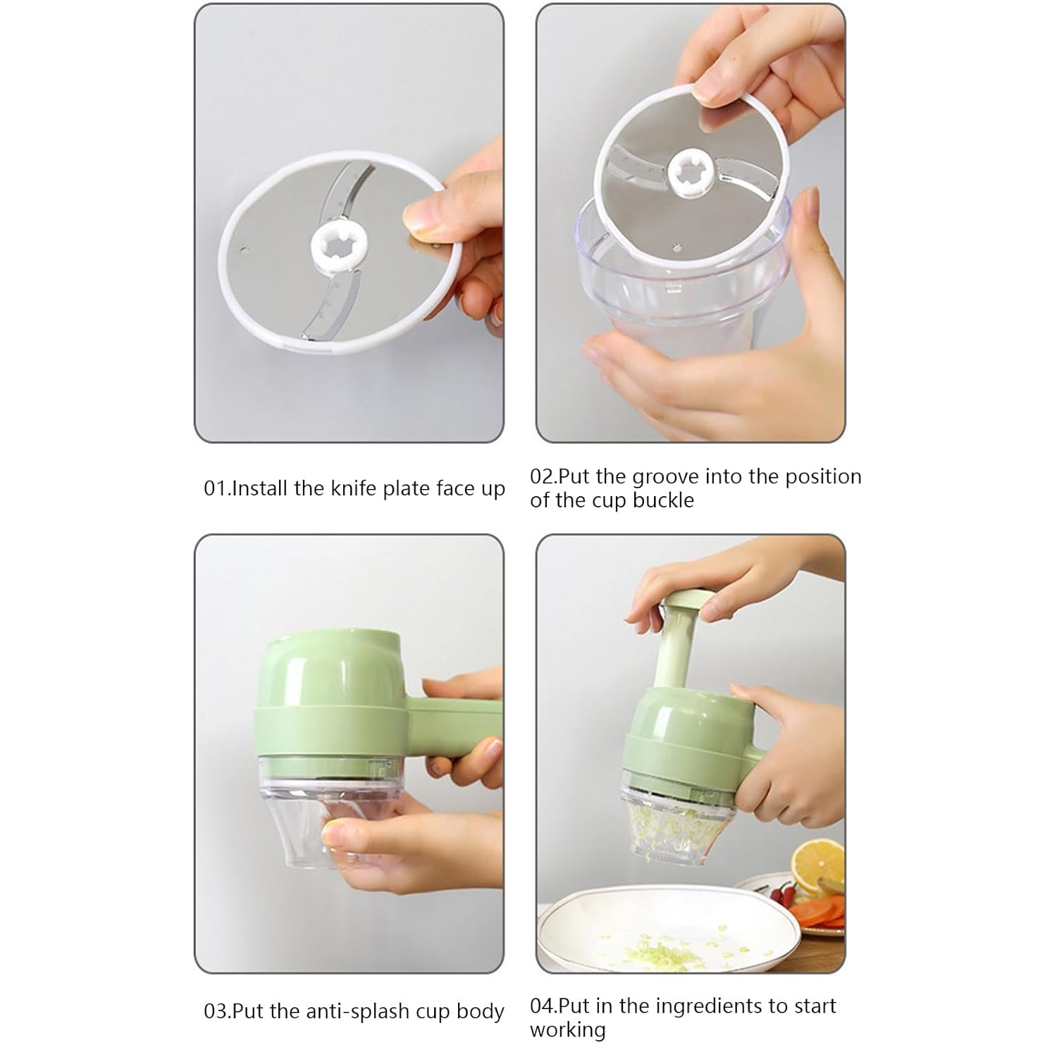 4 in 1 electric vegetable cutter