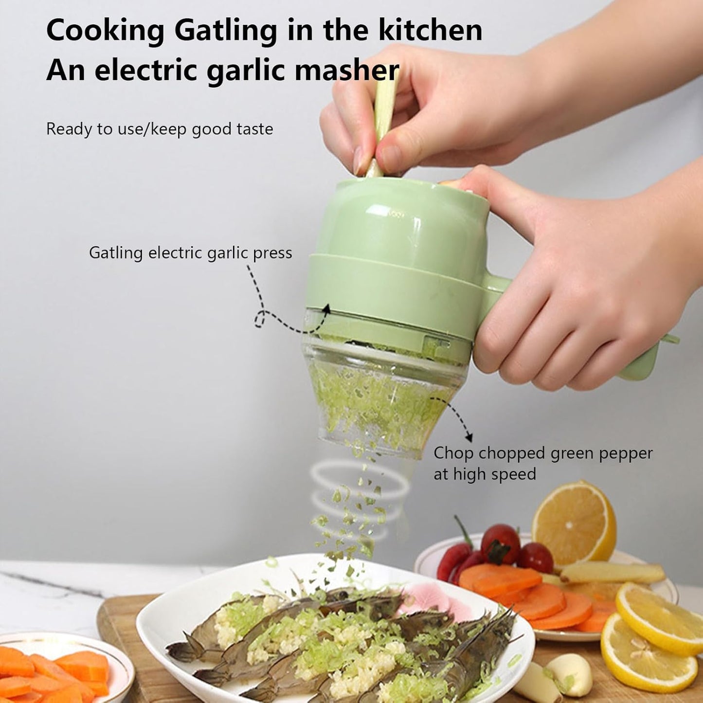 4 in 1 electric vegetable cutter